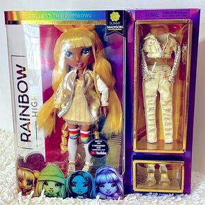 Sunny Madison Rainbow High Doll Set NIB